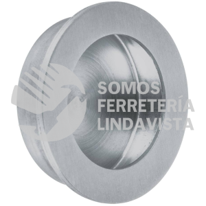 48996 JALED-32 JALADERA DE EMBUTIR CIRCULAR NO. 2 ACABADO CROMO MATE HERMEX