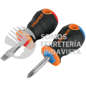19624 JDT-2B DUO DE DESARMADORES 1/4" X 1-1/2" MANGO COMFORT GRIP TRUPER