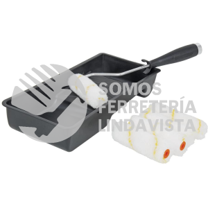 15023 KIT-ROPI-420N KIT DE RODILLO PARA PINTAR 4" (MANERAL CHAROLA Y FELPA) TRUPER