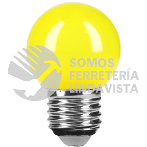 46028 LED-1AM LAMPARA LED TIPO BULBO G45 1 W COLOR AMARILLO CAJA VOLTECK