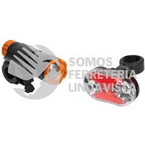 16798 LIBI-K2 JUEGO DE LINTERNA DELANTERA Y TRASERA PARA BICICLETA TRUPER