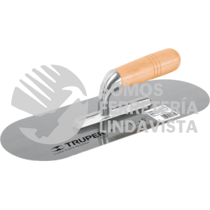 12397 LLA-14 LLANA CANTO REDONDO 14" X 5" CON MANGO DE MADERA TRUPER