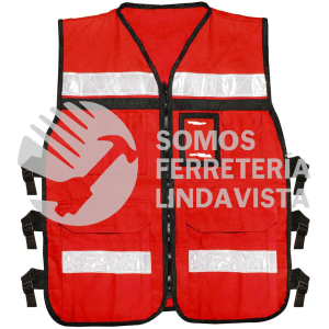USCH31 CHALECO DE SEGURIDAD TIPO SUPERVISOR ABIERTO CON REFLEJANTE ROJO M URREA