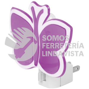 46293 LUZ-12 LUZ DE NOCHE CON LAMPARA E12 MARIPOSA VOLTECK