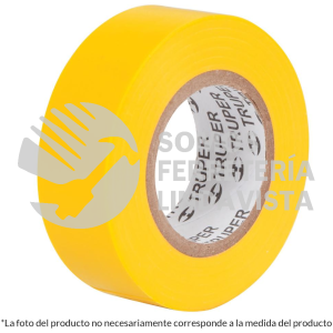 12503 M-33A CINTA DE AISLAR DE 18 M X 19 MM AMARILLA TRUPER