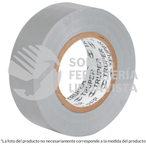12507 M-33G CINTA DE AISLAR DE 18 M X 19 MM GRIS TRUPER