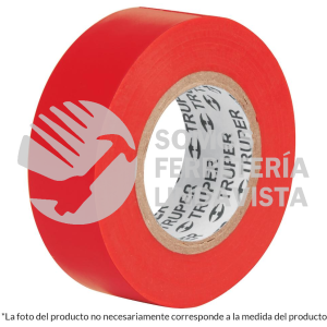 12504 M-33R CINTA DE AISLAR DE 18 M X 19 MM ROJA TRUPER