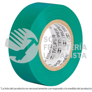 12502 M-33V CINTA DE AISLAR DE 18 M X 19 MM VERDE TRUPER