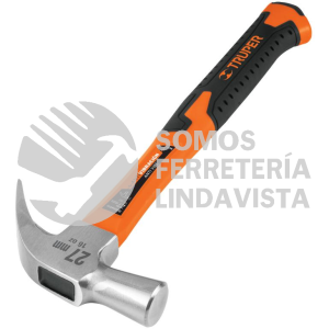 10851 MAC-27F MARTILLO CABEZA CONICA 27 MM UÑA CURVA MANGO FIBRA VIDRIO TRUPER