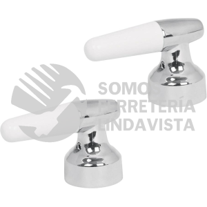 49214 MM-900 JUEGO DE 2 MANERALES ABS/METAL TIPO CONO PARA LAVABO BASIC FOSET