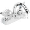 45512 MP-050P MEZCLADORA PLASTICA 4" CUELLO CURVO PARA LAVABO PALANCA FOSET