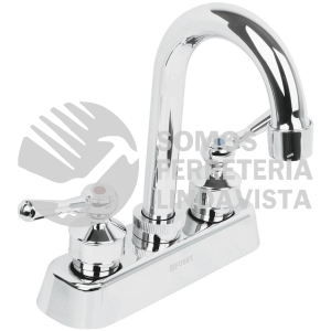 45513 MP-060P MEZCLADORA PLASTICA 4" CUELLO TIPO BAR PARA LAVABO PALANCA FOSET