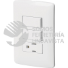 46456 PA-APCO-I2B PLACA ARMADA CONTACTO 2 INTERRUPTORESBLANCO LINEA ITALIANA VOLTECK