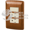 49937 PA-APCO-I3M PLACA ARMADA 2 CONTACTOS E INTERRUPTORMADERALINEA ITALIANA VOLTECK