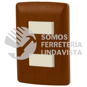 49932 PA-APDO-EIM PLACA ARMADA 1 INTERRUPTOR 1 ESCALERA MADERALINEA ITALIANA VOLTECK