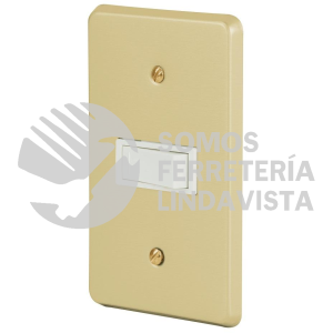 46386 PA-APSE-E PLACA ARMADA CON INTERRUPTOR SENCILLO LINEA ECONOMICA VOLTECK