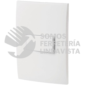 46493 PA-APSE-EOB PLACA ARMADA CON INTERRUPTOR ESCALERA LINEA OSLO BLANCO VOLTECK