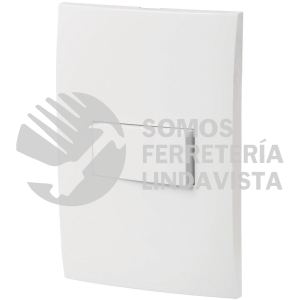 46492 PA-APSE-OB PLACA ARMADA CON INTERRUPTOR SENCILLO LINEA OSLO BLANCO VOLTECK