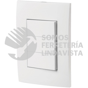 46497 PA-APTR-EOB PLACA ARMADA INTERRUPTORES SENCILLOS Y ESCALERA OSLOBLANCO VOLTECK