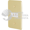 46387 PA-CO-E PLACA ARMADA CON CONTACTO POLARIZADO LINEA ECONOMICA VOLTECK