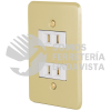 46390 PA-CODO-E PLACA ARMADA 2 CONTACTOS POLARIZADOS LINEA ECONOMICA VOLTECK