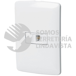 46467 PA-TE-IB PLACA ARMADA CON CONEXION DE TELEFONO LINEA ITALIANA COLOR BLANCO VOLTECK