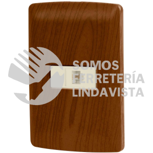 49951 PA-TE-IM PLACA ARMADA CON CONEXION DE TELEFONO LINEA ITALIANA COLOR MADERA VOLTECK