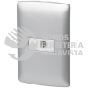 46486 PA-TE-IP PLACA ARMADA CON CONEXION DE TELEFONO LINEA ITALIANA COLOR PLATA VOLTECK