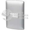 46484 PA-TI-IP PLACA ARMADA CON TIMBRE PLATA LINEA ITALIANA VOLTECK
