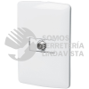 46466 PA-TV-IB PLACA ARMADA CON CONEXION PARA TV BLANCO LINEA ITALIANA VOLTECK