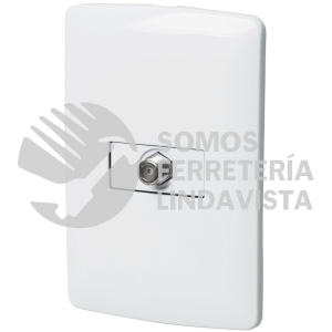 46466 PA-TV-IB PLACA ARMADA CON CONEXION PARA TV BLANCO LINEA ITALIANA VOLTECK