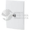 46499 PA-TV-OB PLACA ARMADA CON ENTRADA TV LINEA OSLO COLOR BLANCO VOLTECK