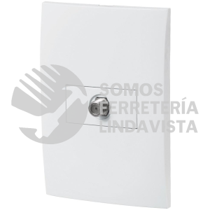 46499 PA-TV-OB PLACA ARMADA CON ENTRADA TV LINEA OSLO COLOR BLANCO VOLTECK
