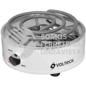 48125 PAEL-1R PARRILLA ELECTRICA REDONDA DE RESISTENCIA BLANCA VOLTECK