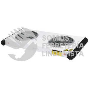 48127 PAEL-2C PARRILLA ELECTRICA DE DOBLE RESISTENCIA BLANCA VOLTECK