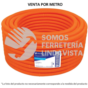 45016 PF-1/2G METRO DE POLIDUCTO 1/2" CORRUGADO FLEX. C/GUIA ROLLO 100 M VOLTECK