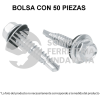 44408 PIBR-1-1/2R BOLSA CON 50 PIJAS 1-1/2" HEXAGONAL PUNTA BROCA CON RONDANA FIERO