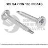 44645 PIBR-1/2C BOLSA CON 100 PIJAS CABEZA CRUZ PUNTA DE BROCA 1/2" FIERO