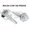 44406 PIBR-1R BOLSA CON 100 PIJAS 1" HEXAGONAL PUNTA BROCA CON RONDANA FIERO