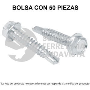 44404 PIBR-2 BOLSA CON 50 PIJAS 2" CABEZA HEXAGONAL PUNTA DE BROCA FIERO