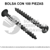 44344 PIJ-832 BOLSA CON 100 PIJAS #8 X 1-1/4" MULTIUSOS FIERO