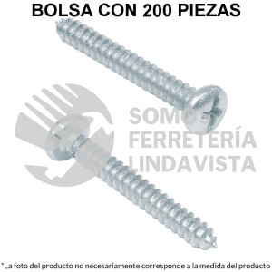 48720 PILA-6X3/4 BOLSA CON 200 PIJAS PARA LAMINA #6 X 3/4" FIERO