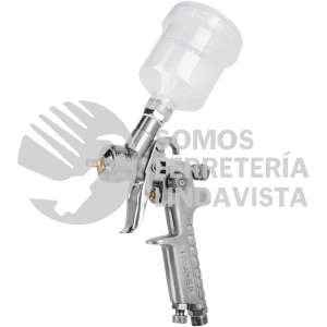 11097 PIPI-410 PISTOLA P/RETOQUE GRAVEDAD HVLP VASO PLASTICO 1 MM TRUPER