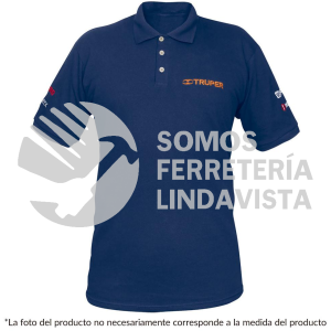 60463 POL-AC-G PLAYERA TIPO POLO AZUL PARA CABALLERO TALLA G TRUPER