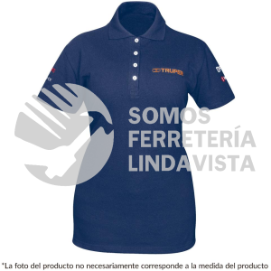 60472 POL-AD-G PLAYERA TIPO POLO AZUL PARA DAMA TALLA G TRUPER