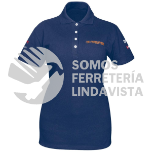 60473 POL-AD-M PLAYERA TIPO POLO AZUL PARA DAMA TALLA M TRUPER