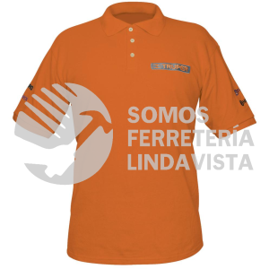 60460 POL-NC-C PLAYERA TIPO POLO NARANJA PARA CABALLERO TALLA CH TRUPER