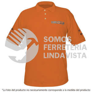 60457 POL-NC-XG PLAYERA TIPO POLO NARANJA PARA CABALLERO TALLA XG TRUPER