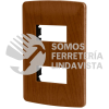 46393 PPDO-IM PLACA 2 MODULOS DE ABS LINEA ITALIANA ACABADO MADERA VOLTECK