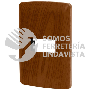 46392 PPSE-IM PLACA 1 MODULO DE ABS LINEA ITALIANA ACABADO MADERA VOLTECK
